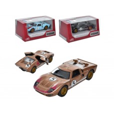 Машинка инерционная металлическая Ford GT40 MKII 16 см, открываются двери, Kinsmart KT5427WF