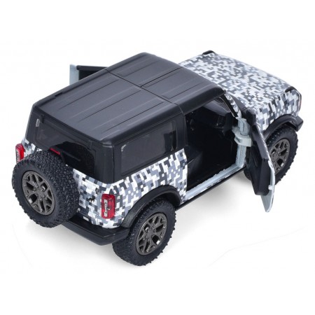 Машинка металлическая инерционная Джип 2022 Ford Bronco Camo Edition Kinsmart KT5445WB