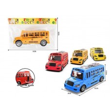 Инерционный автобус BabyToys 1323-11A с резиновыми шинами 13см