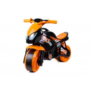 Детская каталка мотоцикл Технок 5767, черно-оранжевый