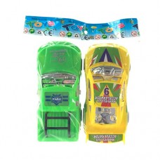 Инерционная машинка BabyToys 022-4, 10 см, набор 2 шт, разные цвета