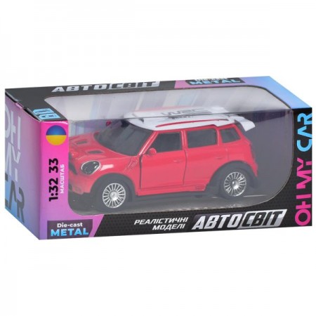 Машина AS-2311 АвтоСвіт, 1:32-33, метал, инерция, 12,5см, открываются двери, резиновые колеса, 4 цвета, в коробке, 16,5-7-7см Машина AS-2311 АвтоСвіт, 1:32-33, метал, инерция, 12,5см, открываются двери, резиновые колеса, 4 цвета, в коробке, 16,5-7-7см