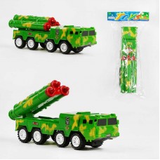 Военная машинка BabyToys 6633 ракетный комплекс инерционная Военная машинка BabyToys 6633 ракетный комплекс инерционная