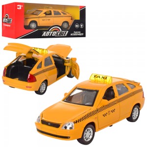 Машинка AS-2050 АвтоСвіт, таксі, метал, інерційна, 13 см