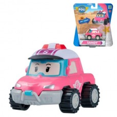 Металева колекційна машинка Робокар Сенді DIE CAST (Robocar Poli) Метал , 5 x 14 x 15 см , Колеса, що обертаються