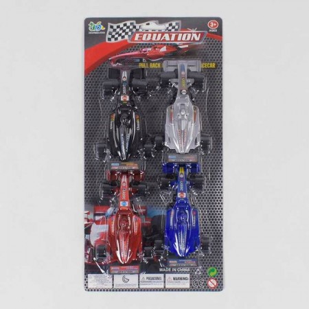 Набір інерційних машинок BabyToys 132 F Болід 4 шт