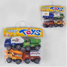 Набор машинок BabyToys 9922 инерционные 4 штуки разные цвета Набор машинок BabyToys 9922 инерционные 4 штуки разные цвета