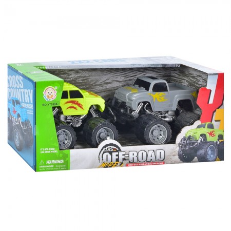 Набір інерційних машинок BabyToys YT739-40A, 2 шт, 13 см Набір інерційних машинок BabyToys YT739-40A, 2 шт, 13 см