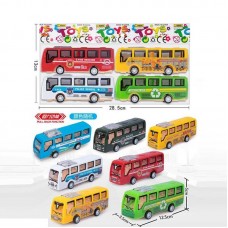 Набор автобусов BabyToys 399-78 инерционный 4 штуки