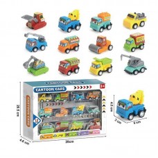 Набор машинок BabyToys 265-10 B 12 шт инерционные разноцветные