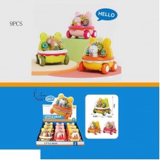 Набор инерционных машинок BabyToys HY 666 9 штук разные цвета