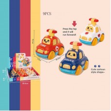 Набор машинок BabyToys MW 222-1 инерционные 9 штук
