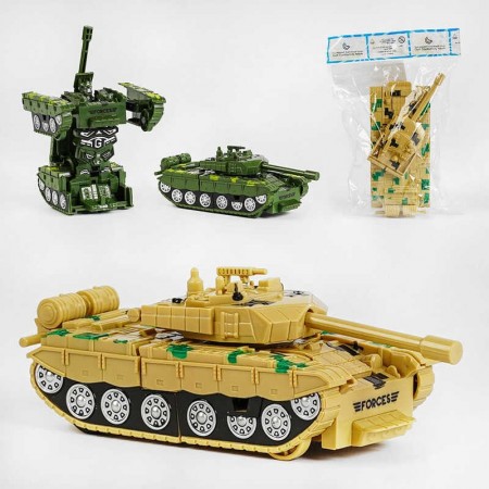 Танк-трансформер BabyToys XY 778-3 инерционный 2 цвета