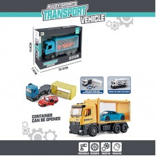 Инерционный трейлер BabyToys G 712 с открывающимся контейнером Инерционный трейлер BabyToys G 712 с открывающимся контейнером