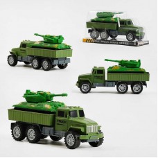 Военная техника игрушка грузовик и танк инерционный