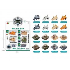 Військовий транспорт BabyToys 836 B 004 інерційний з гумовими колесами Військовий транспорт BabyToys 836 B 004 інерційний з гумовими колесами