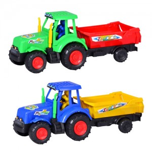 Заводна іграшка 099 трактор, з причепом