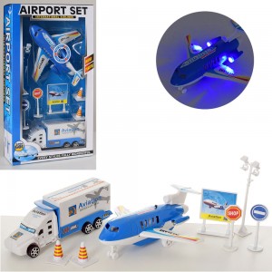 Аеропорт 238E-4 літак/машина, 16 см, дорожні знаки, звук, світло