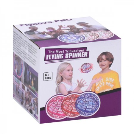 Игра JJ05401 шар-спинер, 8,5см, пульт, акум, свет, USBзарядное, 3 цвета, в коробке, 10,5-10-10см