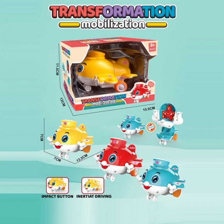 Самолет-трансформер BabyToys 8605 для мальчиков 3 цвета