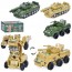 Танк 778-2-5 трансформер,инерция,вращ,башня, 2вида(2 цвета) в кор-ке