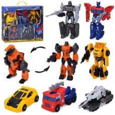 Трансформер робот 12см BabyToys 788-76Y, набор 5шт Трансформер робот 12см BabyToys 788-76Y, набор 5шт