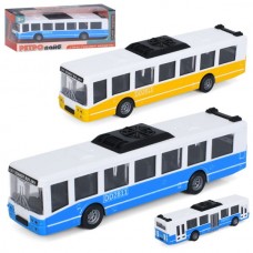 Автобус 6334 інерція, 16см, гумові колеса, 2 кольори, в кор-ці, 18-7-4,5см Автобус 6334 інерція, 16см, гумові колеса, 2 кольори, в кор-ці, 18-7-4,5см