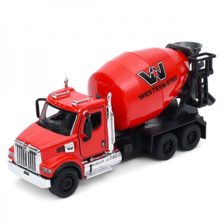 Бетономішалка KT11001W інерція, метал, 14,5см, 1:66, відчиняються двері, гумові колеса, рухлива деталь, 4 кольори, в коробці, 16-9-7,5см