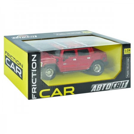 Джип AS-3012 АвтоСвіт, 1:24, HUMMER, інерц, 19см,гумові колеса, 2 кольори, в кор-ці Джип AS-3012 АвтоСвіт, 1:24, HUMMER, інерц, 19см,гумові колеса, 2 кольори, в кор-ці