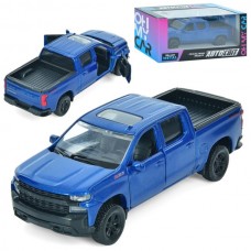 Джип AS-3021 АвтоСвіт, 1:43, 2019 Chevy Silverado Trail Boss, метал, інерц, 13,5см, відчиняются двері, гумові колеса, в кор-ці