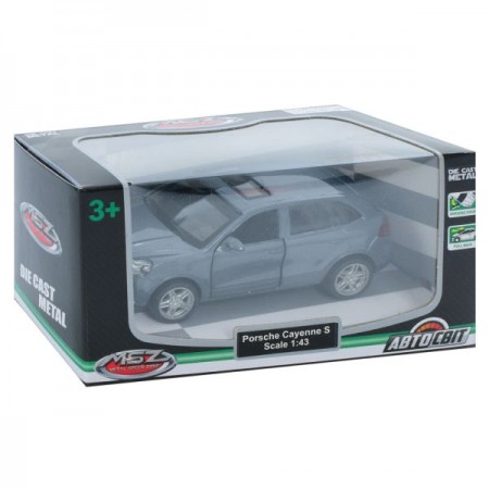 Джип AS-3027 АвтоСвіт, 1:43, Porsche Cayenne, метал, інерц, 11см, відчиняються двері, гумові колеса, 2 кольори, в кор-ці Джип AS-3027 АвтоСвіт, 1:43, Porsche Cayenne, метал, інерц, 11см, відчиняються двері, гумові колеса, 2 кольори, в кор-ці