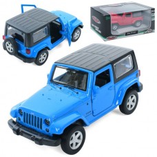 Джип AS-3055 АвтоСвіт, 1:42, Jeep Wrangler, метал, інерц, 11,5см, відчиняються двері, гумові колеса, 2 кольори, в кор-ці