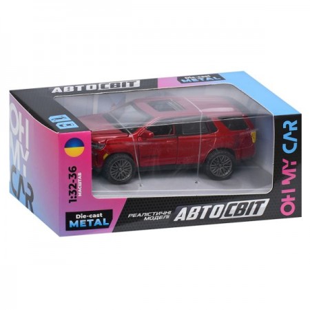 Джип AS-3224 АвтоСвіт, 1:32-36, метал, інерція, 12см, відчиняються двері/багажник/люк, гумові колеса, 3кольори, в коробці, 15,5-7-8см Джип AS-3224 АвтоСвіт, 1:32-36, метал, інерція, 12см, відчиняються двері/багажник/люк, гумові колеса, 3кольори, в коробці, 15,5-7-8см