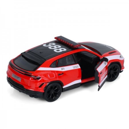 Джип KT5447WPR метал, інерція, 1:40, 12,5см, відчиняються двері, гумові колеса, 2 види (1 вид поліція), в кор-ці, 16-7-7,5см