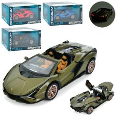 Машина AP-1804 АвтоСвіт, 1:32, метал, інерц,15см,звук,світло,відчин.двері/капот,гумові колеса,на підставці,4кольори, бат(таб),в кор-ці