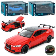 Машина AP-1821 АвтоСвіт,1:32, метал,інерц, 16см,звук,світло, відчиняються двері/багажник/капот, гумові колеса, 3 кольори,бат(табл), в кор-ці