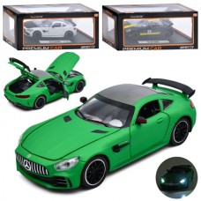 Машина AP-1840 АвтоСвіт,1:24, метал, інерц, 20,5см, відчиняються двері/капот/багажник, гумові колеса, звук, світло, 3 кольори, бат(табл), в кор-ці