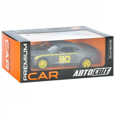 Машина AP-1927 АвтоСвіт,1:24 2017 Chevy Camaro ZL1, метал, 20см, відкриваються двері,гумові колеса, в кор-ці Машина AP-1927 АвтоСвіт,1:24 2017 Chevy Camaro ZL1, метал, 20см, відкриваються двері,гумові колеса, в кор-ці