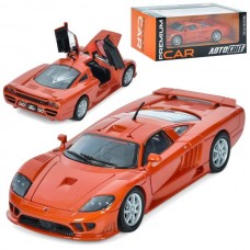 Машина AP-1930 АвтоСвіт, 1:24 Saleen S7, метал, 18см, відкриваються двері та капот, гумові колеса, в кор-ці