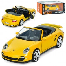 Машина AP-1932 АвтоСвіт, 1:24, Porsche 911 Turbo Cabriolet, метал, 18см, відкриваються двері, гумові колеса, в кор-ці