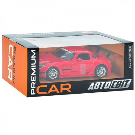 Машина AP-1934 АвтоСвіт,1:24 Mercedes-Benz SLS AMG GT3,метал,21см, відкриваються двері,гумові колеса, в кор-ці