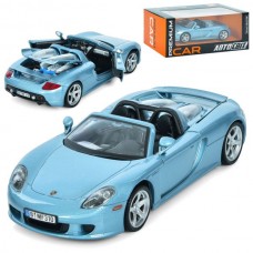 Машина AP-1943 АвтоСвіт, 1:24 Porsche Carrera GT,метал, 19см, відкриваються двері та багажник, гумові колеса, в кор-ці