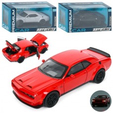 Машина AP-1992 АвтоСвіт,1:32, метал, інерц,16см, звук,світло,відчиняються двері/багажник, гумові колеса, 3 кольори,бат(таб), в кор-ці
