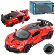 Машина AP-1998 АвтоСвіт,1:32, метал, інерц,15см, звук,світло,відчиняються двері/капот, гумові колеса, 2 кольори,бат(таб), в кор-ці