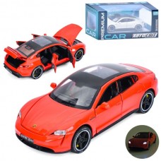 Машина AP-1999 АвтоСвіт, 1:32, метал, інерц, відчиняються двері/багажник/капот,гумові колеса,2кольори,бат(табл), в кор-ці
