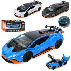 Машина AP-2027 АвтоСвіт, 1:24, метал, інерц, 21см, звук, світло, відчиняються двері/багажник, гумові колеса, 3 кольори, бат(табл), в кор-ці