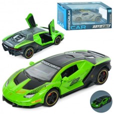 Машина AP-2039 АвтоСвіт,1:32,метал, інерц,15,5см,звук,світло,відчиняються двері/багажник,гумові колеса, 2види, бат(табл), в кор-ці