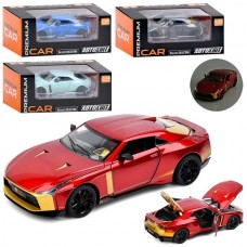 Машина AP-2053 АвтоСвіт, 1:24, метал, інерц, 20,5см, звук,світло,відчиняються двері, гумові колеса,4 кольори, бат(табл), в кор-ці