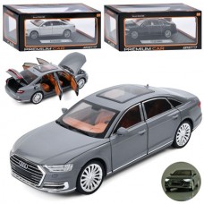 Машина AP-2065 АвтоСвіт,1:24, метал, інерц, 20см, відчиняються двері/капот/багажник, гумові колеса, звук, світло, 3 кольори, бат(табл)