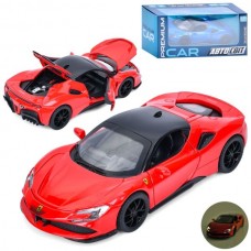 Машина AP-2082 АвтоСвіт, 1:32, метал, інерц, 14,5см,звук, світло, відчиняются двері/капот/багажник,2кольори,на бат(табл), в кор-ці